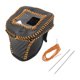 thumbnail image 1 of Cubierta de Pomo de Cambio de Marcha Unique Bargains Protector de Manija de Cambio para Nissan Rogue 2021-2024 Fibra de Carbono Negra Naranja Cuero Sintético 1 Pc Antideslizante, 1 of 1