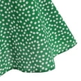 thumbnail image 4 of ZAFUL Women Ditsy Floral Tie Ruffle Front Spaghetti Straps Dress Green XL, 4 of 6