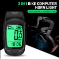thumbnail image 4 of Velocímetro inalámbrico para bicicleta multifuncional con luz, 4 of 8