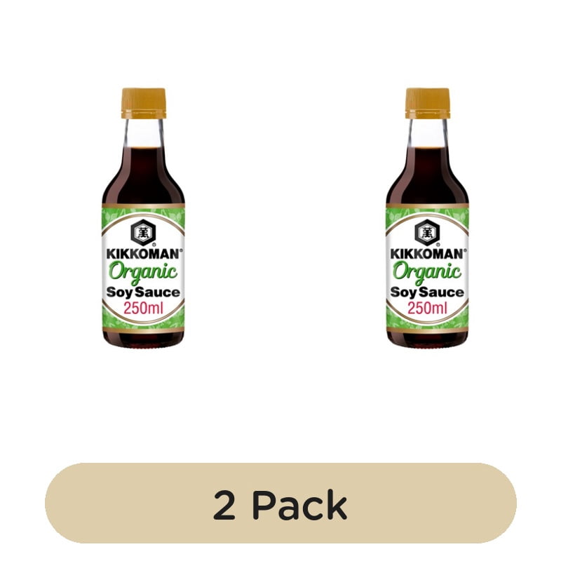 Kikkoman Organic Soy Sauce 250ml, British Import (Pack of 2)
