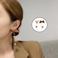 thumbnail image 3 of Pendientes Colgantes de Alce Navideño Sunnimix con Nudo de Mariposa en Forma de Gota, 3 of 8