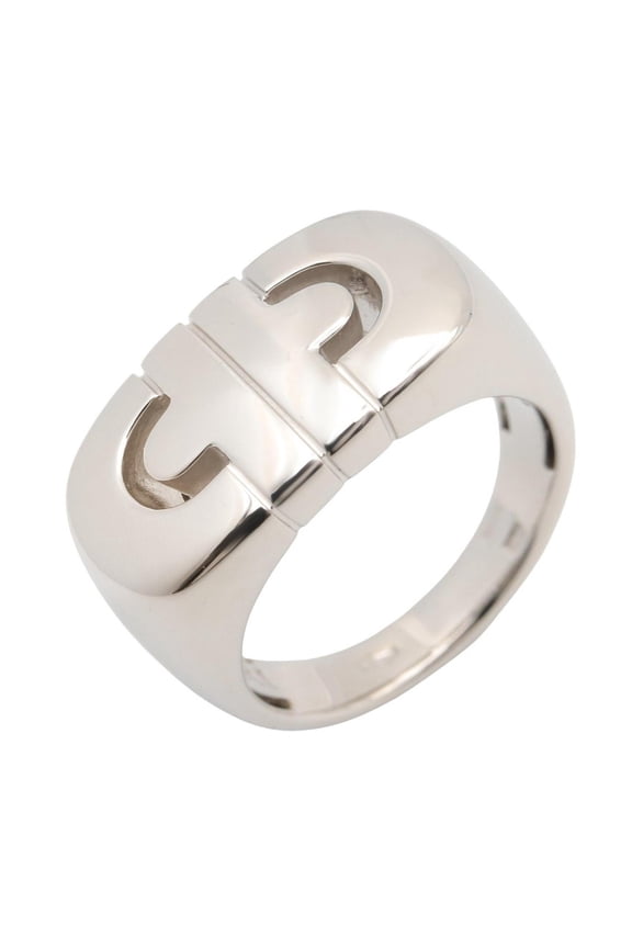 Pre-Owned Bulgari BVLGARI Parentesi Ring, Jewelry, 18KWG (White Gold), Men's, Women's, Silver...
