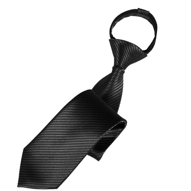 Corbata de hombre con cremallera de 8 cm, diseño formal de negocios, corbata de tirador holgado