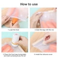 thumbnail image 4 of Jrelecs 2pcs BPA-Free Reusable Silicone Vacuum Food Storage Bags for Food Storage, Sous Vide, Meal Prep, Fruits, Vegetables, Meat, 4 of 15