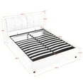 thumbnail image 4 of Queen Size Bed Frame with Storage,Lift-up Platform Bed with Upholstered Headboard,Gray, 4 of 8