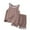 Beige, variant on XUELUO Toddler Boys Casual Outfit Sets Children'S Summer Vest Shorts Set Loose And Girls Thin Sleeveless Pajamas Round Neck Children'S Home Wear Clothing Outwear