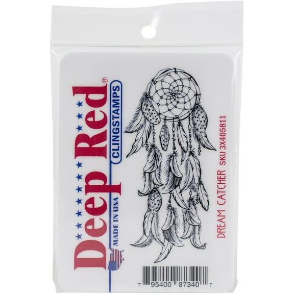 Deep Red Stamps Dream Catcher