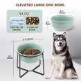 thumbnail image 5 of Elevated Large Dog Food Bowls - Raised Dog Bowl with Non Slip Stand - Heavy Weighted Ceramic Dog Feeding Bowl - Extra Wide Deep Dog Water Bowl - Pet Dishes for Medium to Big Dogs - 54 oz - 7 cups, 5 of 7