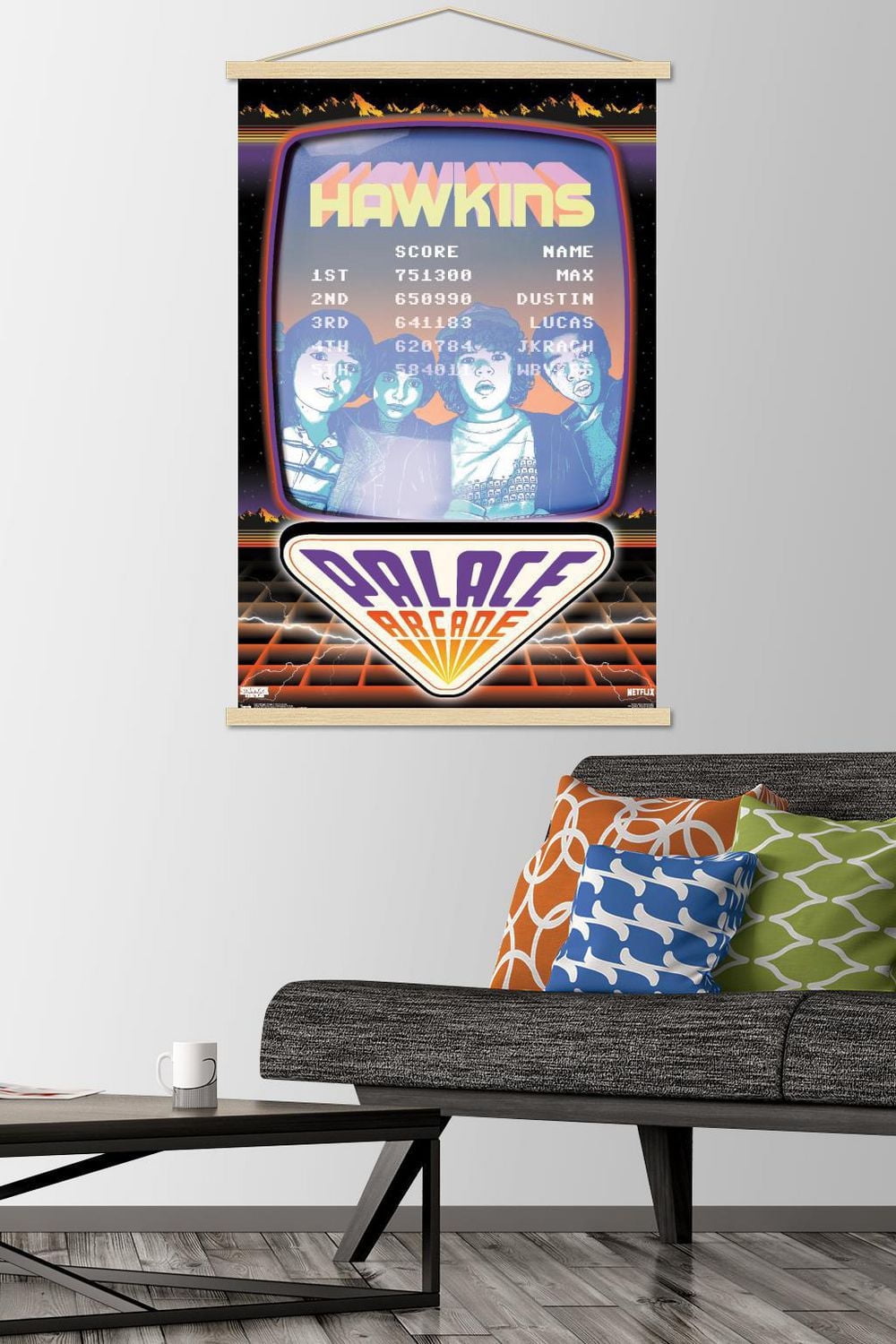 Netflix Stranger Things: Season 2 - Palace Arcade Wall Poster, 22.375" x 34"