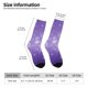 thumbnail image 2 of Balery Snowfall Sky White Purple Calcetas Largas con Estampado para Hombre y Mujer – Suaves y Transpirables, Talla Única (US 5-11), 2 of 6