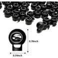 thumbnail image 2 of 50 PCS Premium Cord Lock DIY Plastic Spring Toggle Stopper Cord Locks for Drawstrings Use in Shoelace, Bags, Clothing Tent Sleeping Bag, 2 of 5