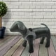 thumbnail image 3 of Maniquí de perro de piel sintética de 1 pieza, posición de pie, modelos de perro, exhibición para tienda de mascotas Negro L, 3 of 7