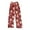 Red, variant on WTOBBY Women's Cozy Plush Christmas Pattern Pajama Pants - Holiday Themed Sleepwear with Soft Fleece Lining for Winter Home Lounge and Relaxation - Comfortable Fit,Beige L