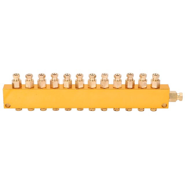 Diviseur d'Huile Réglable, Séparateur d'Huile Réglable, Outils Durables, Quincaillerie Industrielle Fournit un Distributeur d'Huile en Laiton pour le Système de Lubrification 1 en 7, 1 en 9 et 1 en 12