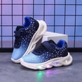 thumbnail image 3 of Fozruso Lightweight Girls' Easy Care Sneakers With Cushioned Sole Cute Heart Design Glow In The Dark Board Shoes For Everyday Comfort（12M 6Y）,Sizes 6.5(12-18 Months), 3 of 6