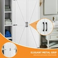 thumbnail image 2 of Craftian Broom Closet Storage Cabinet with Adjustable Shelves, Wood Garage Cabinet, White, 2 of 8