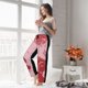 thumbnail image 5 of Fotbe Striped Meat Pantalones de Pijama para Mujer, Pantalones de Dormir, Pantalones Pj con Cordón y Bolsillos-Small, 5 of 6