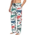 thumbnail image 2 of Xecao Colorful Shark Men's Straight Lounge Pajama Pants: The Ultimate in Comfortable Sleepwear, 2 of 9