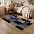 thumbnail image 2 of ODIKA 5'x7' Washable Area Rug Alfombras Balanced Grid Sleek Muted Tone Bedrooms Para Habitacion for Small Living Room, Bedroom, Easy Care, Non-Shedding, Pet Friendly, 2 of 7