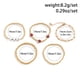 thumbnail image 2 of Pulsera de cuentas con letras acrílicas de viento étnico, cadena de metal simple para mujer, joyería de mano para ojos, 2 of 5