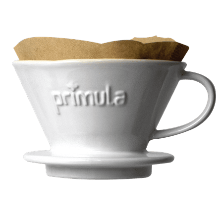 Primula Madison Ceramic Pour Over Coffee Dripper with Filters - 1 Cup, (Best Ceramic Pour Over Coffee Maker)