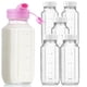 thumbnail image 1 of Botellas de vidrio para leche Sovietiep, 500 ml, con funda de silicona, paquete de 6, 1 of 6