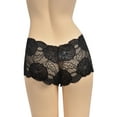 thumbnail image 4 of DYMADE Women's 3 Pack Breathable Underwear Sexy Sheer Solid Lace Briefs Paties, 4 of 5