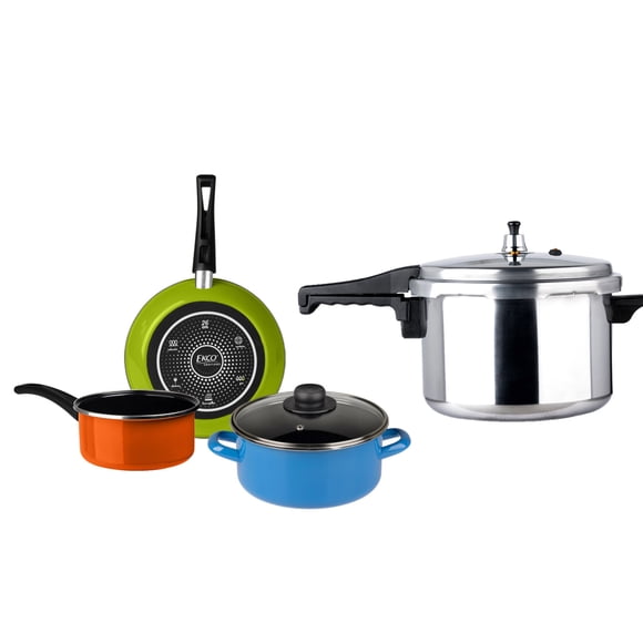Batería de Cocina Ekco Emotion 4 pzas con Olla Express