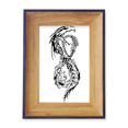 thumbnail image 1 of Chinese Dragon Animal Portrait Photo Frame Exhibition Display Art Desktop Painting, 1 of 3