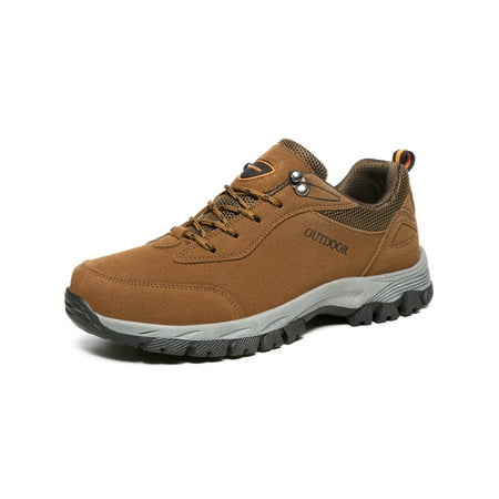 

Tenmix Men s Anti-collision Hiking Shoes Jogging Wear-resistant Lace Up Walking Sneaker Sport Brown 6