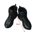 thumbnail image 7 of 1:12 Scale Shoes Decor for 6inch Doll Model Male Action Figures Black, 7 of 7