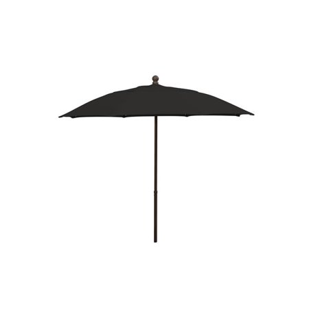 Fiberbuilt Home 9HPUCB-Black 9 ft. Oct Patio Umbrella 6 Rib Push Up Champagne Bronze with Black Spun Poly Canopy