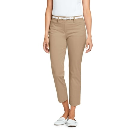 Women's Mid Rise Chino Crop Pant