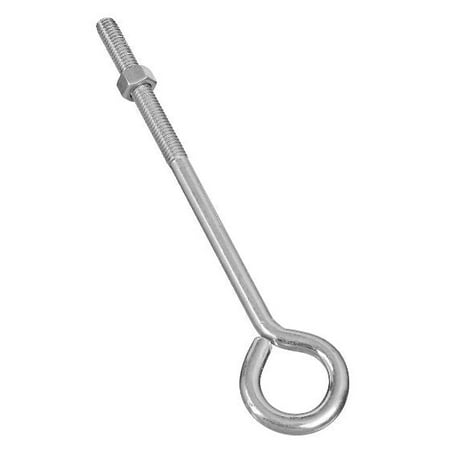 

10 Pcs National Hardware N221-291 Eye Bolt 3/8 x 8 Zinc Plated