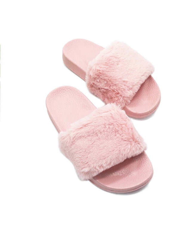 fur sandals walmart