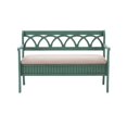 thumbnail image 2 of Linon Banc de Rangement en Bois Elliana Bleu Sarcelle, 2 of 12
