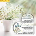 thumbnail image 5 of Acrylic Heart Memorial Plaque 3.9X3.9 Inch Sympathy Poem Floral Cross Design Premium Clear Acrylic Bereavement Gift For Loss Of Mom Dad Loved Ones Home Office Desk Remembrance Decor, 5 of 5