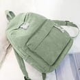 thumbnail image 4 of Boyscolos School Backpack for Unisex Large Corduroy Bookbag Lightweight Laptop Bag for Women Casual High School College Mint Green One Size, 4 of 6