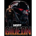 thumbnail image 2 of Boy's Star Wars: The Mandalorian Moff Gideon Portrait  Graphic Tee Black Large, 2 of 5