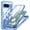 Blue, variant on Kryonix for Google Pixel 9 6.3'' Clear Magnetic Shockproof Case, 360-Degree Protection scratches Heavy Duty Military Grade Rugged Protection Built in Screen Protector Phone Case Cover,Blue
