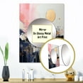thumbnail image 3 of Designart "Modern Liquid Shapes in Gold and Pink III" Abstract Modern Shapes Mirror Wall Decor - Modern Gold Abstract Mirror Wall Art For Bathroom - 32" x 24" Inch, 3 of 5