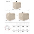 thumbnail image 2 of Beige Pure Color Toaster Cover 4 Slice, Large Kitchen Appliance Covers, Aesthetics Contemporary Modern Toaster Oven Cover with Loop, Bread Machine Cover Polyester Dust Cover Protection, 2 of 4