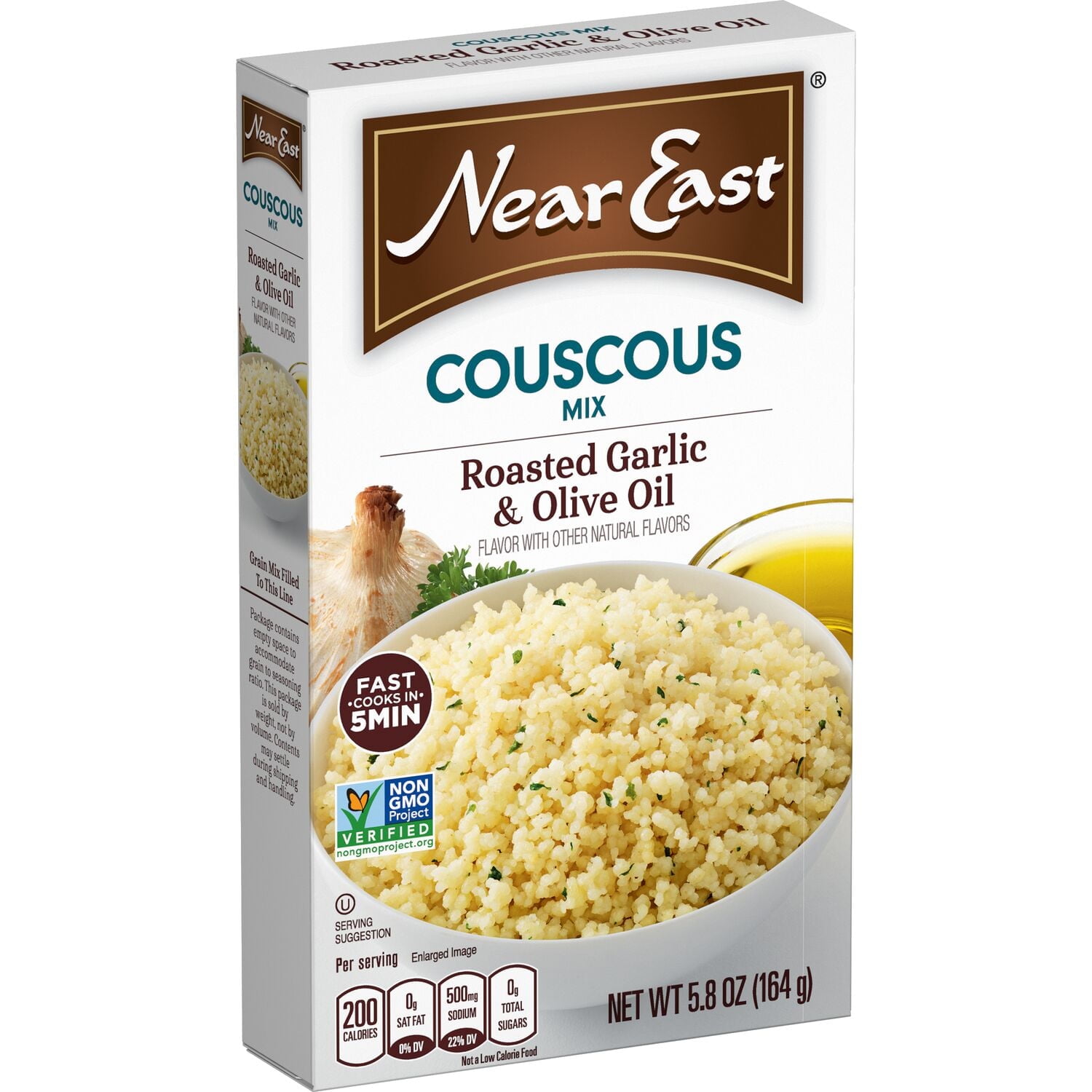 Pack of 12, Near East Roasted Garlic & Olive Oil Couscous, 5.8 oz