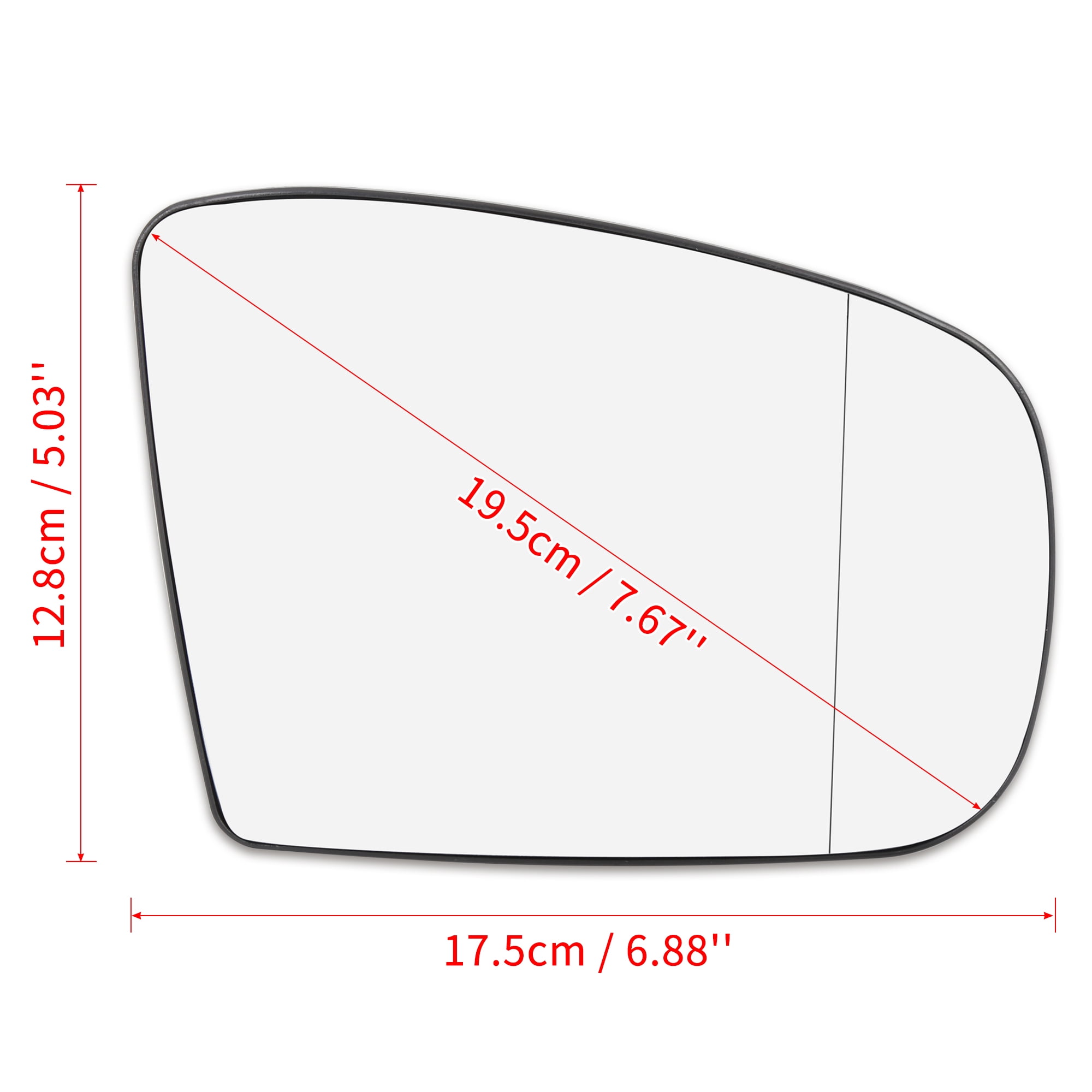 Unique Bargains Car Mirror Glass Heated Backing Plate Right