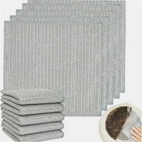10PCS Non-Scratch Wire Dishcloths - Multipurpose Steel Wool Scrubbers for Kitchen Cleaning