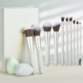 thumbnail image 4 of Juego de brochas de maquillaje YJ-anyue, 12 piezas, gris y verde con esponjas, 4 of 8