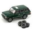 thumbnail image 2 of Land Rover Range Rover Classic LSE RHD Green with Sunroof with Extra Wheels 1/64 Diecast Model Car by BM Creations, 2 of 3