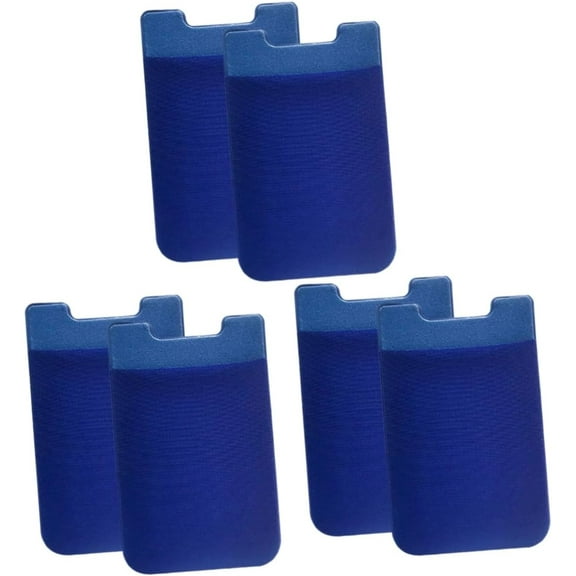 Smartphone 6 pcs Elastic Phone Wallet Card Holder for Phone Mobile Phone Wallet Credit Holder Backrest Gift