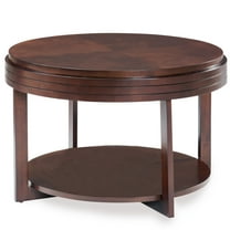 Favorite Finds Round Apartment Coffee Table in Chocolate Cherry