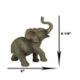 thumbnail image 3 of Safari Wildlife Adorable Male Tusked Elephant Trumpeting Collectible Figurine, 3 of 9